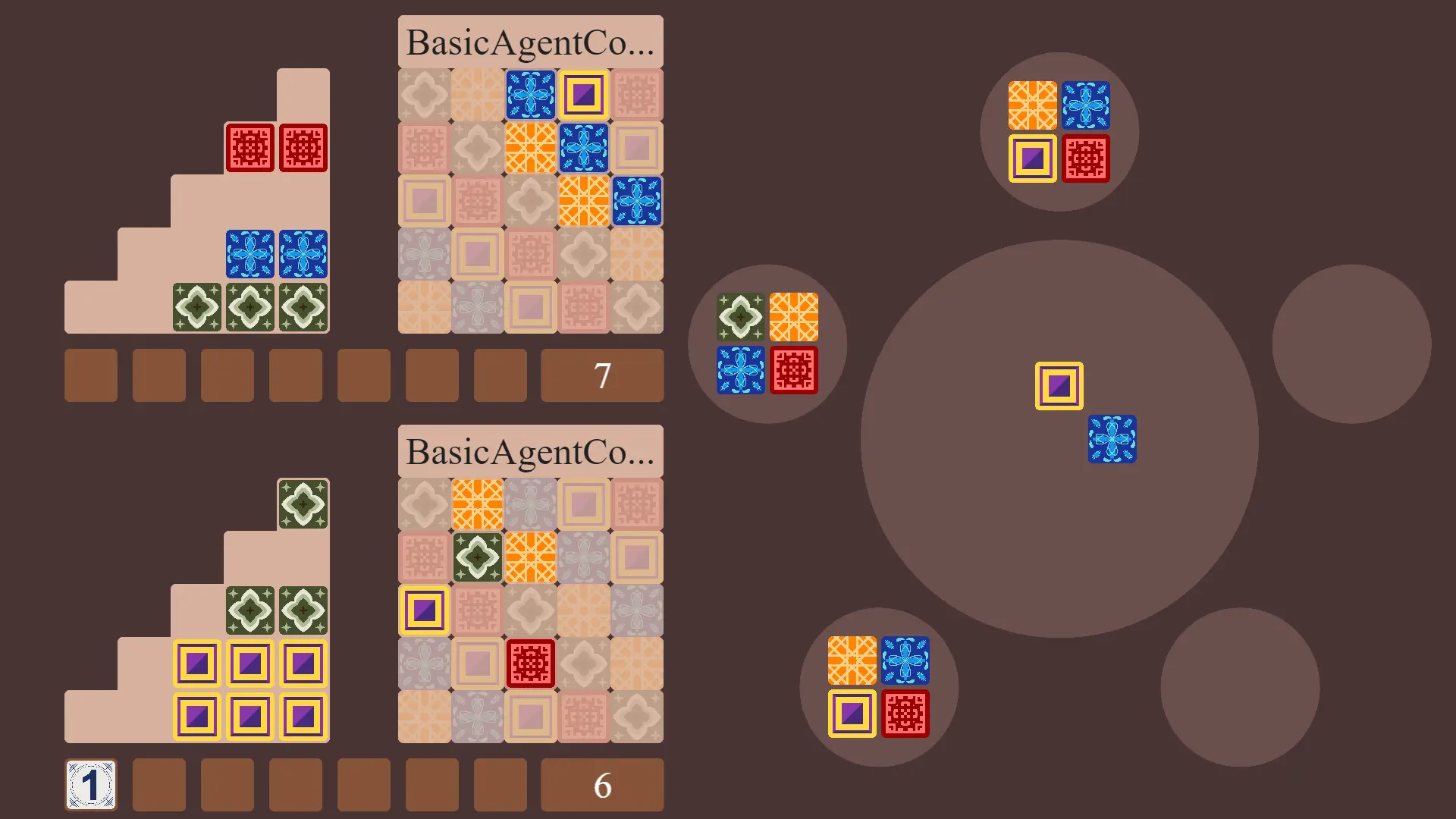 Indexed example display of game state